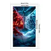 (US Local)Tiger-11CT Stamped Cross Stitch Kit(40x70cm)