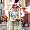 DIY Diamond Painting Butterfly Linen Waterproof Handbag Shopping Storage Bag Totes Kit