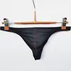 Men's Thong Underwear Sexy Men's Underwear Ice Silk Fabric Bikini G-String Thongs