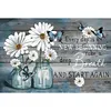 (Multi-Style) Sunflowers Bottles Quotes - 11CT Stamped Cross Stitch