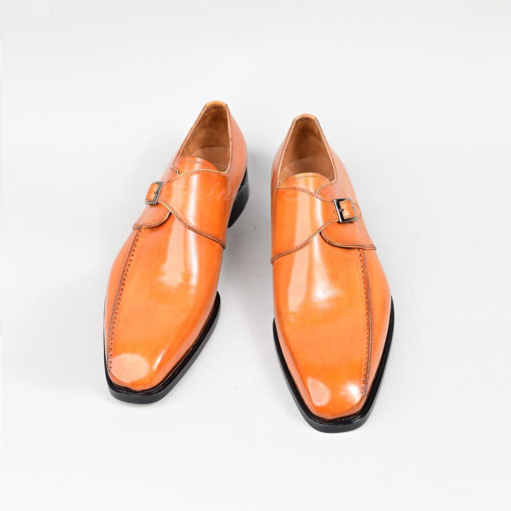 Classic Men's Formal Shoes Goodyear Welted Formal Wedding Shoes Monk Shoes