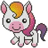 (Stamped/Counted) Foal-14CT Cross Stitch 15*15cm/5.91*5.91in(Brand)