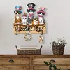 Wooden Special Shape Welcome Home Cat 3 Hooks Diamond Painting Hook Rail