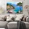 Seaside Town - 11CT Stamped Cross Stitch Kit(50*40cm)