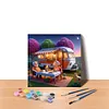 (US Local)Paint By Numbers Kit On Canvas DIY Oil Art Vacation Picture Home Decor40x40cm