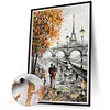 Paris Street-Paint by Numbers Acrylic Painting 30*40CM