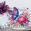 (US Local)Acrylic Special Shaped Butterfly Flower 5D DIY Diamond Painting Tabletop Decor