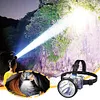 LED Rechargeable Head Lights Flashlight for Camping Cycling Fishing (White)