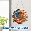 Independence Day Sunflower Double Sided - 5D DIY Pendant
