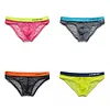 Men's Low Waist Sexy Large Mesh Breathable Transparent Briefs