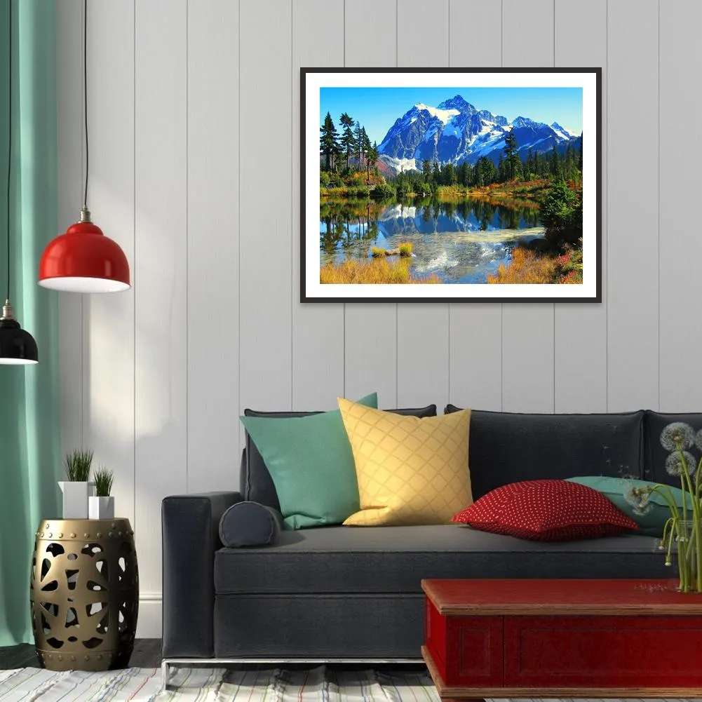 Diamond Painting - Full Round Drill - Lake, Mountain(30*40cm)