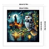Owl Castle-11CT Stamped Cross Stitch 40*40cm