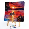 Sunset At Sea-Paint by Numbers Acrylic Painting 20*20cm