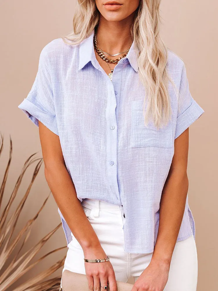 Back to school  Women Summer Linen Oversized Shirt Vintage Harajuku Short Sleeve Loose Blouse Elegant Chic Tunis 2022 Women Tops Streetwear