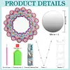 DIY Diamonds Painting Mirror Datura Special Shaped Crystal Drill Crafts Kit