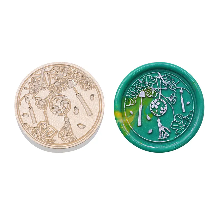 Diy Fire Lacquer Round Sealing Wax Stamp Head 25Mm gbfke