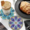 6pcs/set DIY Diamond Painting Special Shape Coaster with Holder Kits(Mandara)