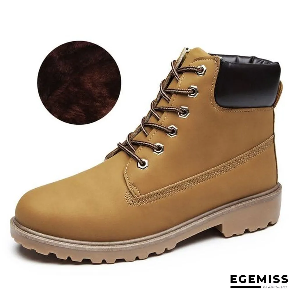 Autumn Early Winter Shoes Women Flat Heel Boots Fashion Keep warm Women's Boots Brand Woman Ankle Botas | EGEMISS