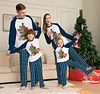 Family Christmas Tree Letter Parent-child Print Home Pajamas