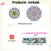 Diamond Painting Double-Layer Flower Mandala Refrigerator Magnet 360 Rotating Magnetic Refrigerator Sticker