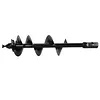 [US Local Warehouse] 12 X 52 In Auger Drill Bit Spiral Excavator Auger 2 Inch Hexagonal Connection 2 Hex Auger Bit Replacement Garden Spiral Hole Planter Digger Steel Hole Digging Tool for Column Hole Excavator