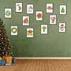 12pcs Xmas DIY Mini Square Diamond Painting Set 15x18cm
