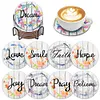 8pcs/set DIY Diamond Painting Coasters Kits Acrylic Full Drill Coaster(English Letters2)