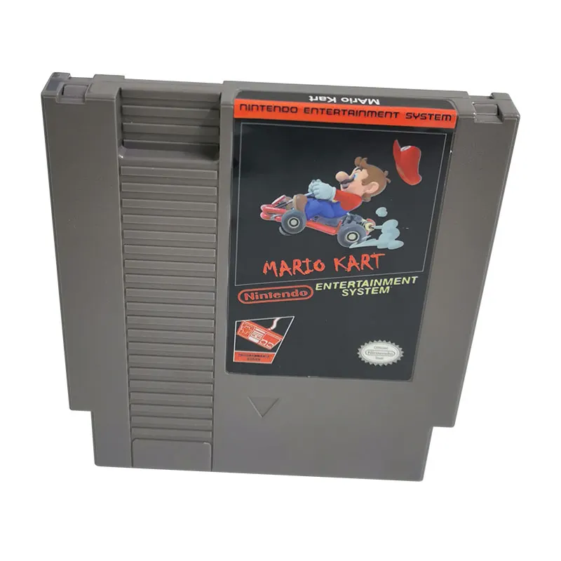 Mario Kart For Nintendo NES - 8 Bit Game Cartridge