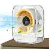 Desk Fan LED Display Portable Table Desktop Air Circulator Fan Quiet Small Fan