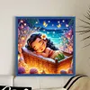 Sleeping Princess Moana - 18CT Stamped Cross Stitch - 30*30cm - Disney