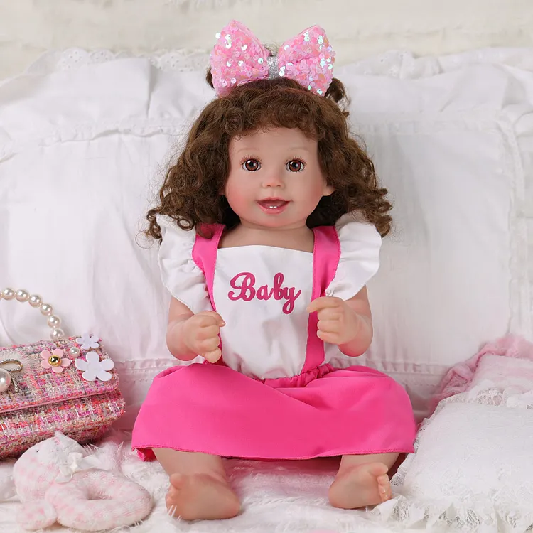 [Year Lowest Price]Babeside Smiling Reborn Baby Cherry 20" Little Infant Girl Emotional Comfort Companion