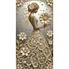 Diamond Painting-DIY Crystal Rhinestone Pearl and Gold Queen(40x70cm)