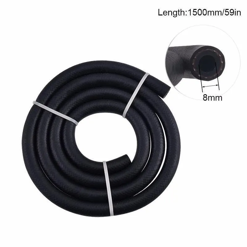 Garlaven 8 Row Universal Aluminum Transmission Oil Cooler Radiator Black