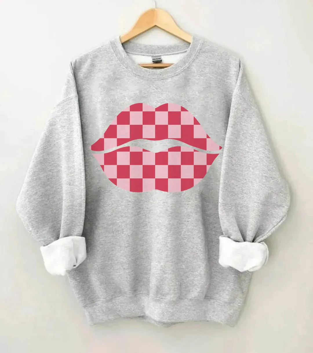 Checker Lips Sweatshirt