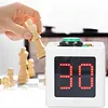4 Sides Cube Timer with 1.4in Display Digital Countdown Stopwatch Timer 5-Level Brightness No Battery for Poker Casino Chess Tournament
