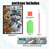 (US Local)50-Page A5 Snowman Diamond Painting Notebook for Adult Holiday Birthday Gift