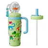24oz Stainless Steel Whale Fountain Tumbler Perfect for Kids Teens and Adults