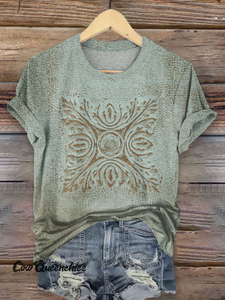 Vintage Art Print T-Shirt Multicolor / S