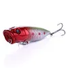 5Pcs Popper Fishing Lures 6.5cm 11g Wobblers Artificial Bait for Bass Perch Pike