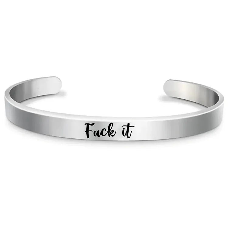 Fuck This Shit Double Hearts Bracelet