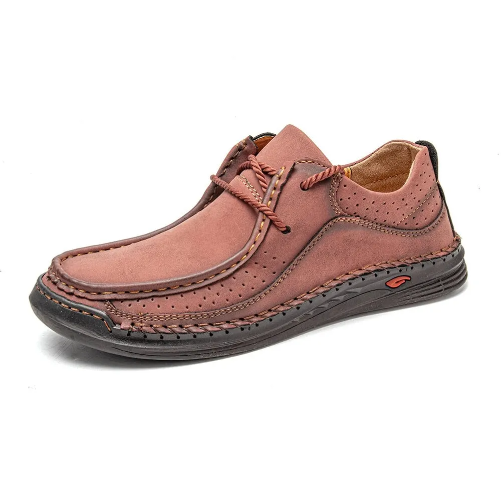 Handmade Leather Shoes Men Casual Sneakers Comfort Driving Shoe Soft Leather Loafers Men Shoes Moccasins Tooling Shoe Footwear