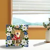 Special Shape Flower Diamond Painting Picture Photo Frame Diamond Art Tabletop Decor