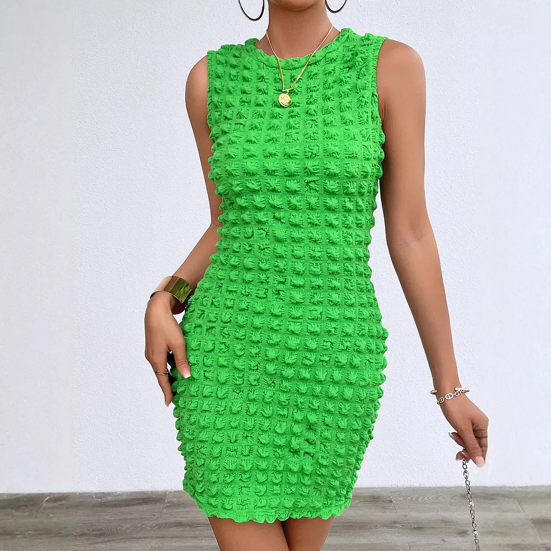Nigikala Nigikala Spring/Summer New Print Sleeveless Elegance Elegance Open-Fork With Dress Woman