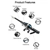 Portable Folding Fishing Rod Telescopic Fishing Pole with Reel Line Travel Rods