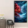 (US Local)Tiger-11CT Stamped Cross Stitch Kit(40x70cm)