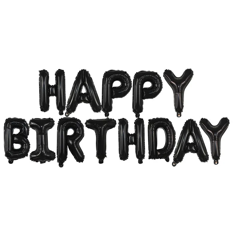 13Pcs Happy Birthday Balloons Foil Letter Balloon Birthday Party Decorations Kids Adult Birthday Balloons Alphabet Balloons set