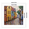 Colored Houses-14CT Stamped Cross Stitch 40*40cm/15.75*15.75in
