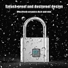Smart Fingerprint Padlock Outdoor Waterproof Anti-Rust Anti-Theft Combination Lock Cabinet