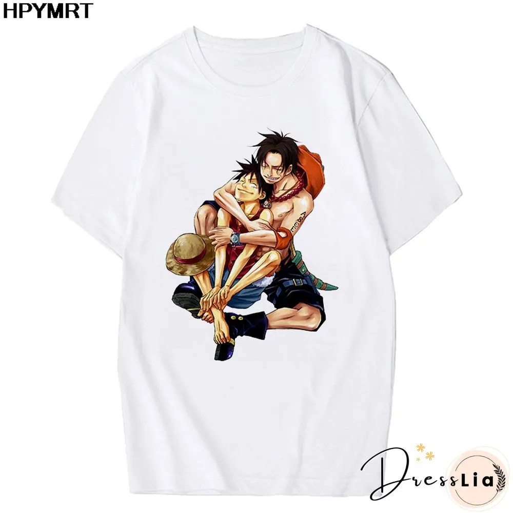Anime Tshirt Women T Shirt One Piece Zoro Japanese Harajuku T-shirt Hipster Tees Harajuku Streewear Fashion Tops Female Clothing