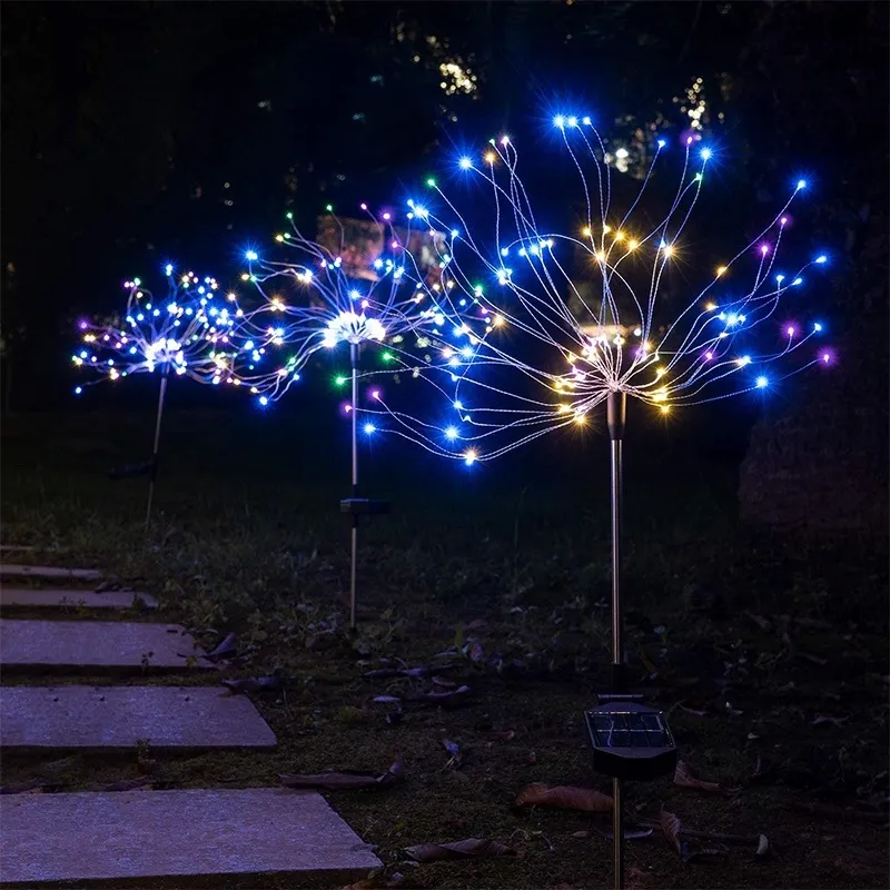 Waterproof Solar Garden Fireworks Lamp